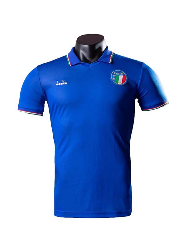 Italy home jersey men's frist soccer sportwear football shirt 1990
